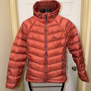LL BEAN ULTRALIGHT 850 FILL DOWN PLUM PURPLE QUILTED JACKET HOODED COAT - Picture 1 of 12