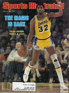 1981 revista Sports Illustrated baloncesto Magic Johnson Los Angeles Lakers VPL - Imagen 1 de 1
