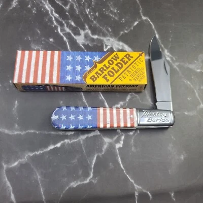 NUEVO Navaja de Bolsillo Patriótica Plegable Proud American Flag Master Barlow 19 BK1756 Foto 1 de 4