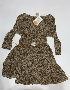 *Clearance* NWT Zara TRF Leopard Print Belted Dress Size Medium - Picture 1 of 3