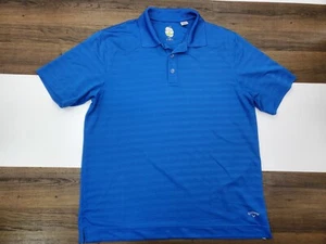 Mens Medium Callaway X-Series Golfing Polo Shirt Golf Blue Short sleeve - Picture 1 of 9
