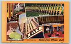 Postcard NY New York City Radio City Music Hall Multiview Rockettes Interior AB1