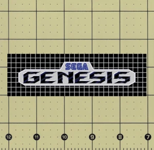 CUSTOM MADE COLLECTIBLE SEGA GENESIS LOGO MAGNET (5"x1½") - Picture 1 of 1