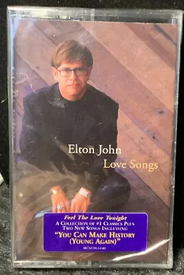 Elton John-Love Songs-Cassette-New Sealed-1996 MCA Records - Image 1 of 2