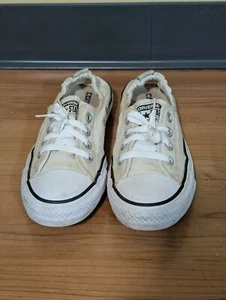 CONVERSE Chuck Taylor All Star White Canvas Low Rise Slip On Sneakers Sz 7.5 - Picture 1 of 9