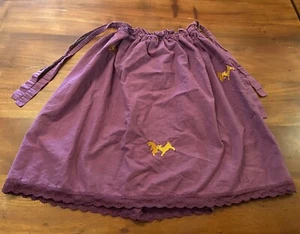 YellowPelota Girls Purple Pull On Stretch Waist Tie Embroidered Skirt Sz 10Y - Picture 1 of 6