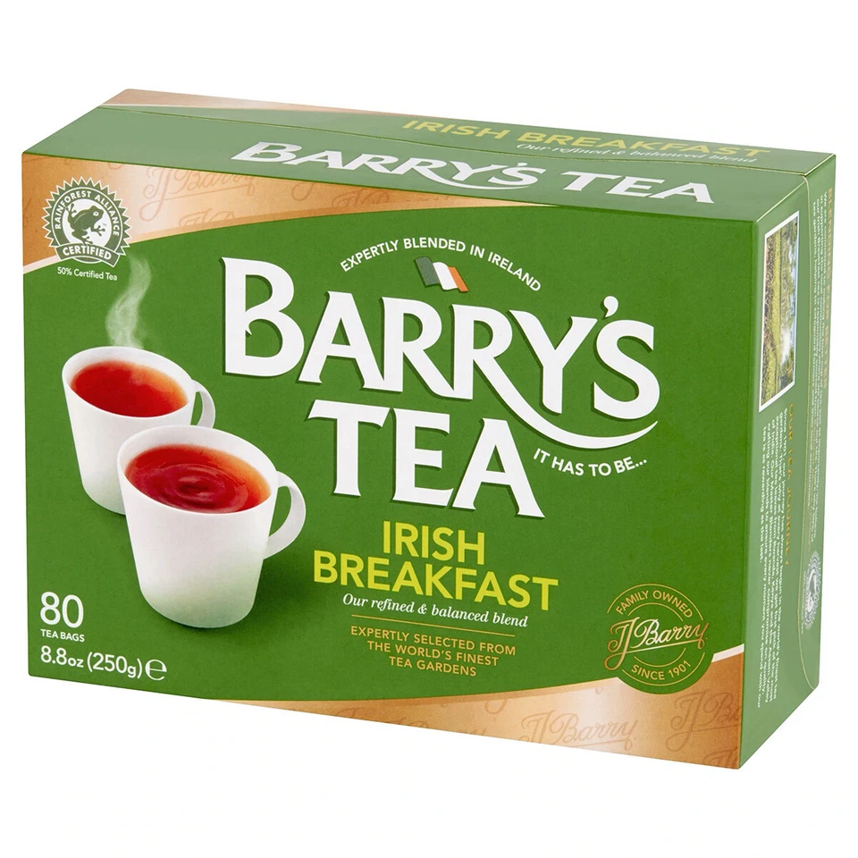 Bolsas de té de desayuno irlandesas Barry's Tea - 80 unidades Foto 1 de 1