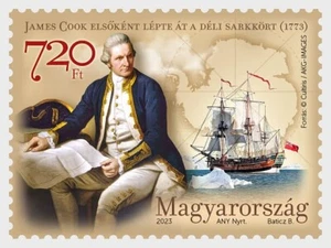 HUNGARY 2023 PEOPLE Famous Explorers. Ships JAMES COOK - MNH - Imagen 1 de 1