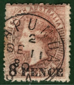 SUR DE AUSTRALIA Estados QV SG.120 8d en 9d Marrón (1880) Usado VFU CDS GBLUE39 - Imagen 1 de 6
