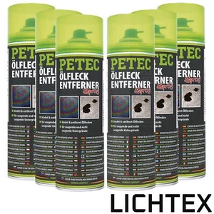 6x PETEC 500ml Treibstoff Öl Fleckentferner Spray  für KFZ Werkstatt Hobby Set - Bild 1 von 2