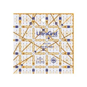 Quilting Ruler Ultragrid by Quiltcut 4.5 square quilting sewing ruler NEW - Picture 1 of 1