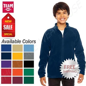 Team 365 Fleece Jacket Youth Campus Microfleece Jacket TT90Y - Picture 1 of 44