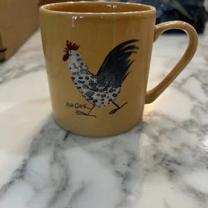 Fine China Mug by Alex Clark Rooster Made In England Chicken Farm - Picture 1 of 5
