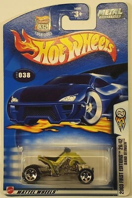 2003 Hot Wheels Lime Green Sand Stinger 4 Wheeler Off Road First Editions 038 - Image 1 of 4