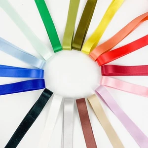 Luxuriöses ECHTES 100% Seidenband Meterware Wählen Sie Ihre Farbe und Breite - Bild 1 von 4