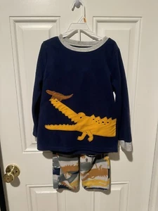 Carters 3-PC BOYS Pajamas Set Long Sleeve Alligators Soft Fleece (Blue 5) NWT - Picture 1 of 4