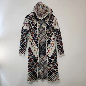 Northern Angel Cardigan Women Small Anthropologie Aztec Colorful Rainbow Sweater - Picture 1 of 12