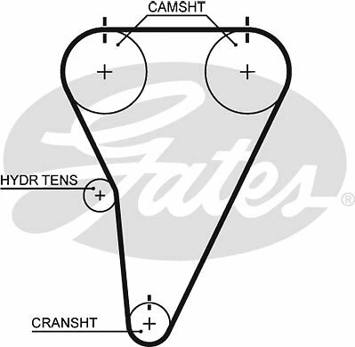 Correa de distribución GATES T215 para LEXUS, TOYOTA Foto 1 de 1