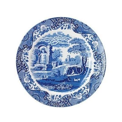 Spode Blue Italian Collection Luncheon Plate, 9 Inch, Fine Porcelain