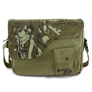 Anime Sword Art Online SAO Shoulder Bag Canvas School Bag Messenger Satchel Gift - Picture 1 of 8