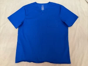 Blusa Médica Jaanuu XL Unisex Bolsillo Único Azul Real - Imagen 1 de 5