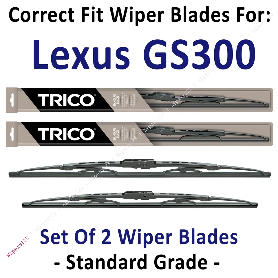 Paquete de 2 escobillas limpiaparabrisas estándar - aptas para Lexus GS300 2006 - 30240/190 Foto 1 de 1
