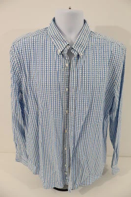 Jasper Conran Men's Checkered Casual Shirt Blue Large - Image 1 of 4