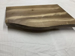 ESTANTE DE ESQUINA HECHO A MANO FLOTANTE ASERRADO ÁSPERO madera maciza - Imagen 1 de 3