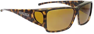 JONATHAN PAUL Polarized Sunglasses Fitovers Orion Cheetah Yellow ON003Y Large - Picture 1 of 3