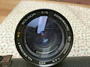 Soligor Camera Lens C/D Zoom+Macro 80-200 mm 1:4.5 o55 + CASE - Picture 1 of 8