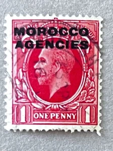 Great Britain Offices in Morocco 235 / 1935-1936 Overprinted Stamp / Used - Picture 1 of 2