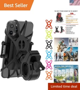 Support Téléphone Vélo Étanche avec Garantie à Vie - 6 Bandes Couleur, Antichoc - Photo 1 sur 10