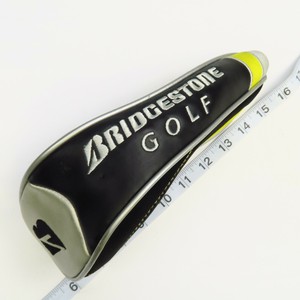 Bridgestone J36 Golf Driver Headcover - Black Yellow Silver Golf Head Cover