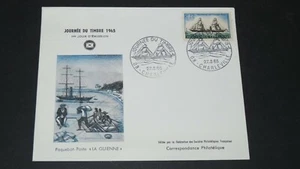 ENVELOPPE 1er JOUR 27-03 1965 JOURNEE TIMBRE CHARLEVILLE PAQUEBOT-POSTE GUIENNE - Imagen 1 de 1