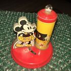 1938 Walt Disney Mickey Mouse Tin Litho Night light VINTAGE! Works Original Bulb