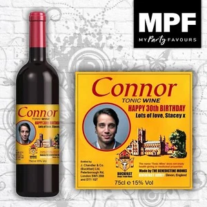 Personalised Buckfast Birthday Photo Tonic Wine Bottle Label - Picture 1 of 12