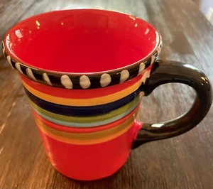 Gibson Elite Pueblo Springs Multi Color Boho Style Coffee Mug - Picture 1 of 7
