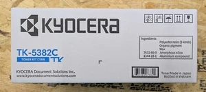New OEM Kyocera ECOSYS MA4000, PA4000 Series Cyan Toner Kit TK-5382C - Picture 1 of 1
