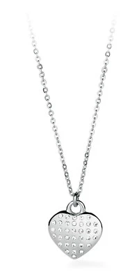 Sagapo Collana Donna in Acciaio Cuore Amore Con Cristalli Sagapò SPV02 S'agapo - Immagine 1 di 2