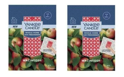 2 pack Yankee Candle Macintosh Scent Whole House HVAC Filter Pad Air Freshener - Image 1 of 2