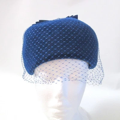 Sombrero para mujer Peachbloom Velour Merrimac Body talla mediana red azul cobalto Foto 1 de 4