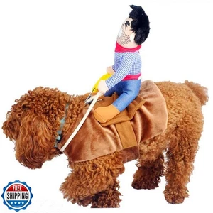 Hotumn Disfraz de Perro Mascota Disfraz Traje para Mascota Vaquero Estilo Jinete Perro Halloween Costo - Imagen 1 de 5
