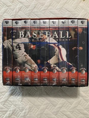 Baseball: A Film by Ken Burns - Nine Inning Boxed Set VHS, 1994, 9 Tape Set NEW - Image 1 of 4