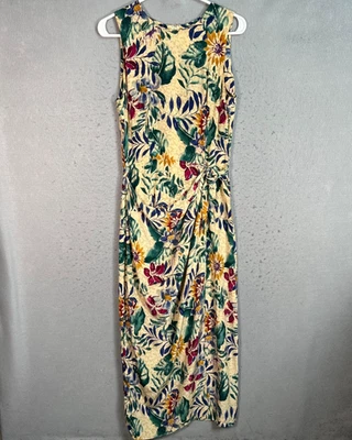 Maxi Vestido Maggy London By Kenneth Nolan Estampado Floral Seda Para Mujer Talla 6 Foto 1 de 4