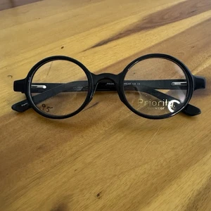 Priority Eyewear Woolton Schwarz Rund Vollrand Unisex Brille Brillengestell 44 24 135 - Bild 1 von 8