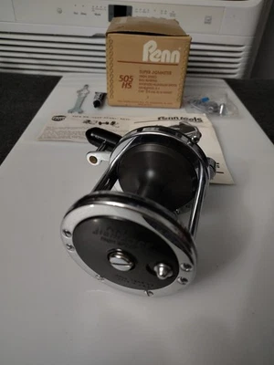 VINTAGE ( PENN ) SUPER JIGMASTER 505-HS = HIGH SPEED ( NOS ) SEE PHOTOS - Image 1 of 4