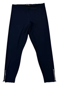 Sympli Womens Size 12 Navy Pull On Straight Leg Pants Made in Canada Stretch - Picture 1 of 10