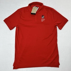 Nike Georgia Bulldogs Men's Small Polo Shirt Dri-Fit Embroidered Logo Red - Bild 1 von 10