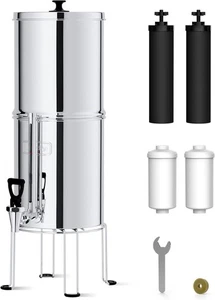 Waterdrop Gravity-fed 2,25g Edelstahl Wasserfiltersystem mit 4 Filtern - Bild 1 von 8