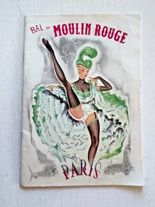 May 1958 Moulin Rouge Paris Cabaret Program w/ Dancer Olga James - Picture 1 of 12
